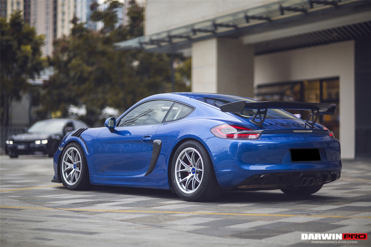 2012-2025 Porsche 718 | 981 Boxster | Cayman GT4 Style Style Carbon Fiber Trunk Spoiler Wing - DarwinPRO Aerodynamics