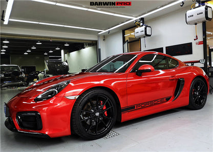 2012-2016 Porsche 981 Boxster Cayman GT4 Style Carbon Fiber Quarter Panel Side Scoops