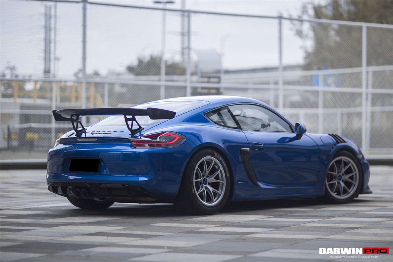 2012-2016 Porsche 981 Boxster Cayman GT4 Style Carbon Fiber Quarter Panel Side Scoops