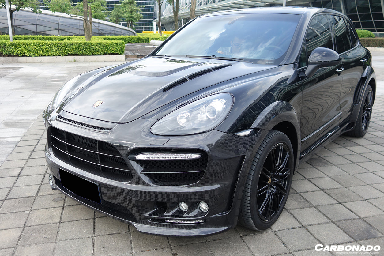 2011-2014 porsche Cayenne 958.1 HM Style Carbon Fiber Hood
