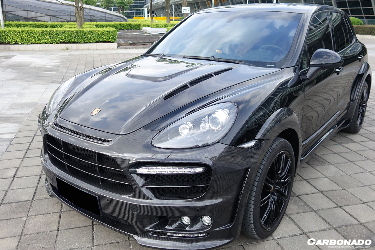 2011-2014 porsche Cayenne 958.1 HM Style Carbon Fiber Hood