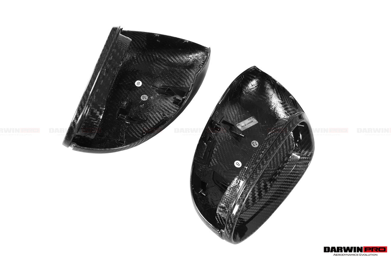 2017-2026 Porsche Panamera 971.1 971.2 976 OEM Style Autoclave Carbon Fiber Mirror Housing Replacement | Fits 4, 4S, GTS, GTS Sport Turismo, Turbo, Turbo S, E‑Hybrid - DarwinPRO Aerodynamics