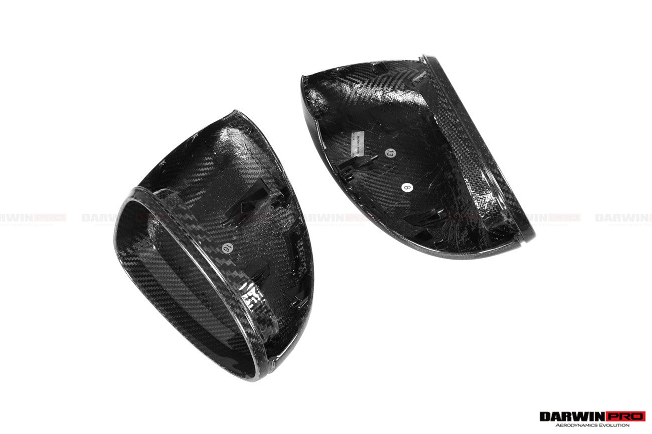 2017-2026 Porsche Panamera 971.1 971.2 976 OEM Style Autoclave Carbon Fiber Mirror Housing Replacement | Fits 4, 4S, GTS, GTS Sport Turismo, Turbo, Turbo S, E‑Hybrid - DarwinPRO Aerodynamics