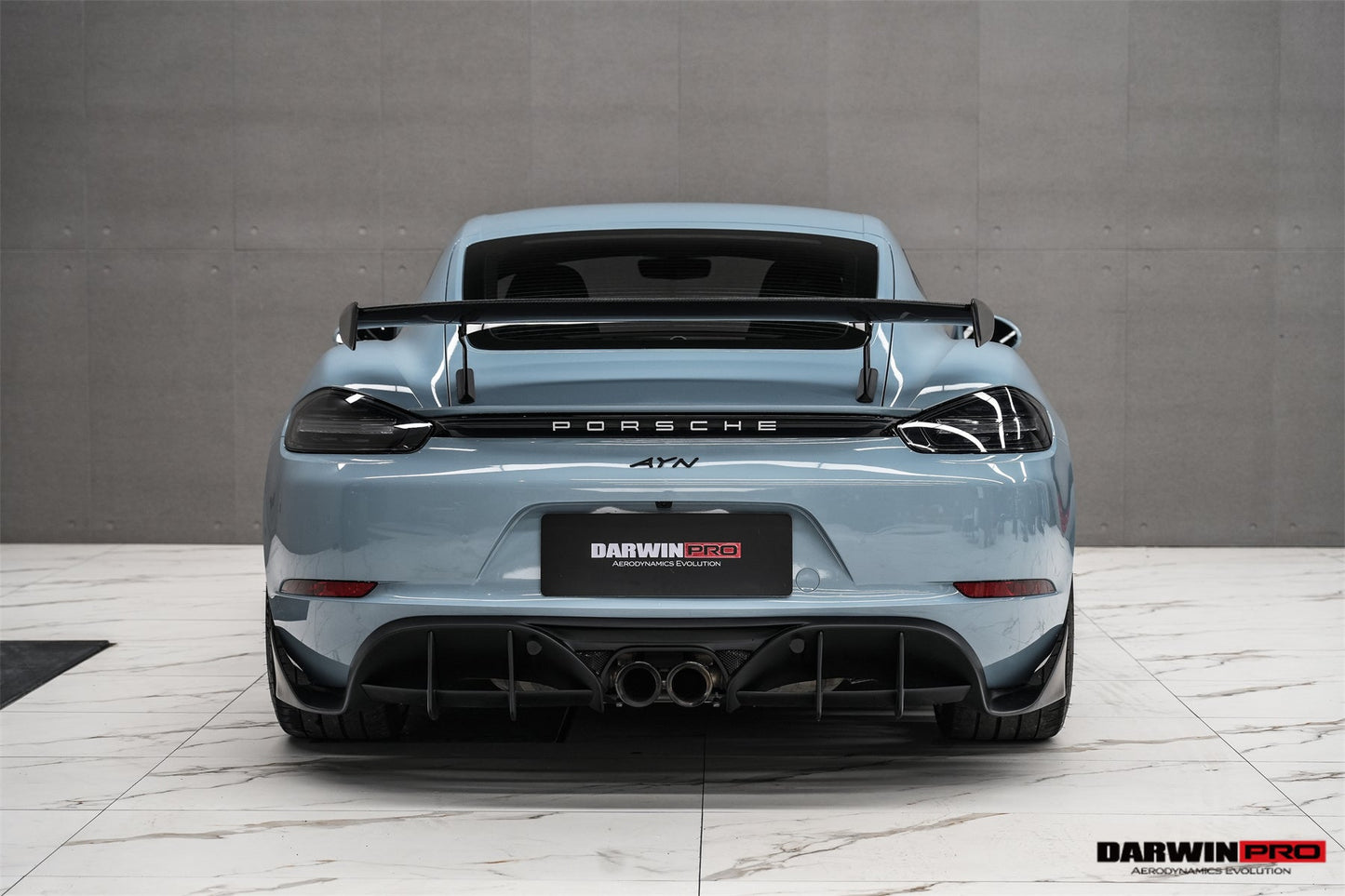 DarwinPRO 2016-2024 Porsche 718 Cayman & Boxster Stuttmate Carbon Fiber Rear Diffuser - DarwinPRO Aerodynamics