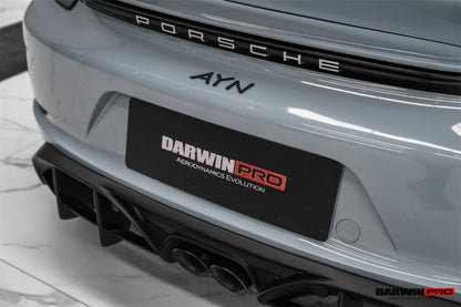 DarwinPRO 2016-2024 Porsche 718 Cayman & Boxster Stuttmate Carbon Fiber Rear Diffuser - DarwinPRO Aerodynamics