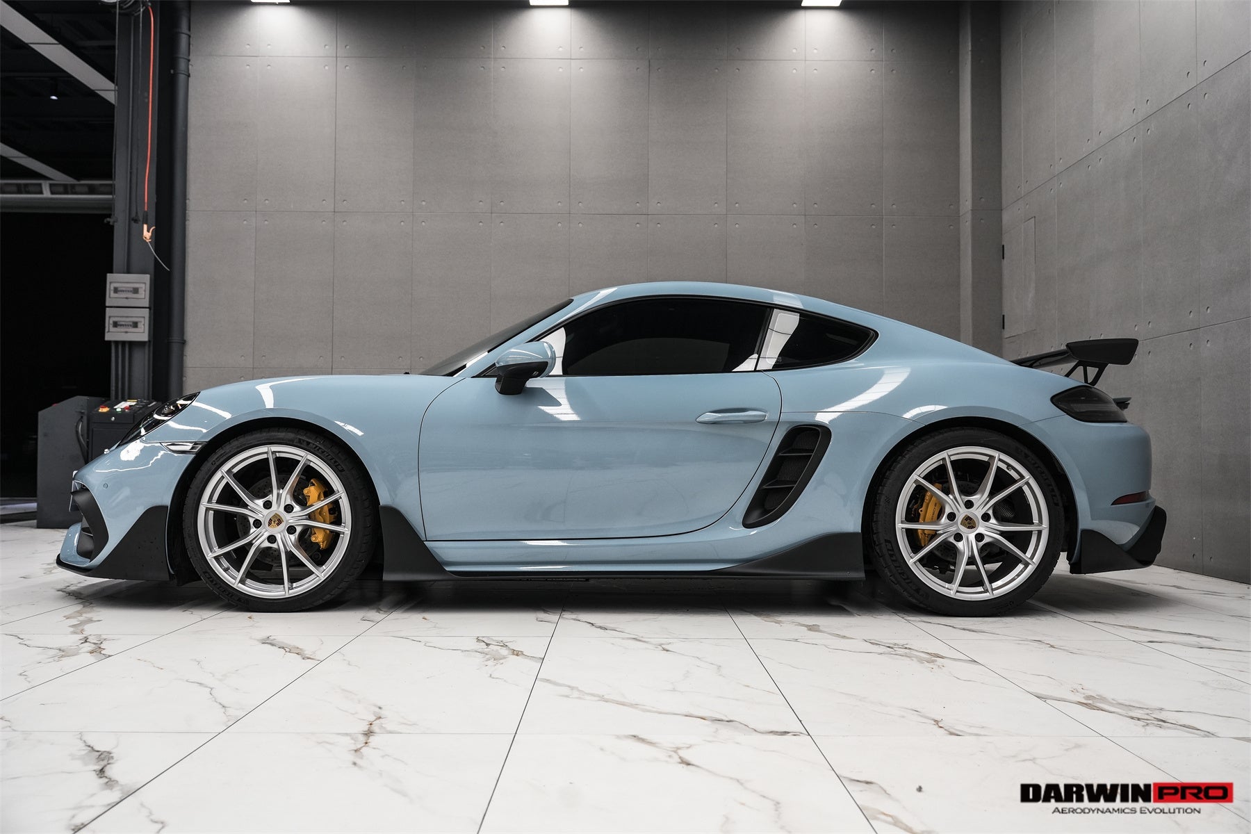 DarwinPRO 2016-2024 Porsche 718 Cayman & Boxster Stuttmate Carbon Fiber Side Skirts - DarwinPRO Aerodynamics