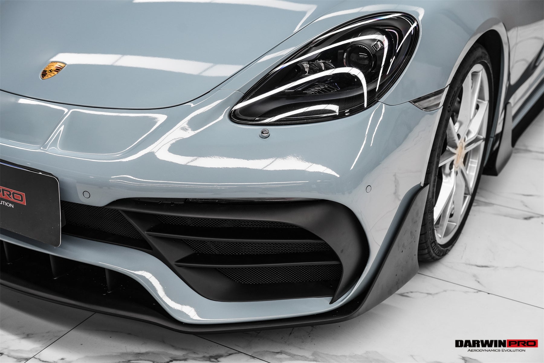 DarwinPRO 2016-2020 Porsche 718 Cayman & Boxster Stuttmate Part Carbon Fiber Front Bumper - DarwinPRO Aerodynamics