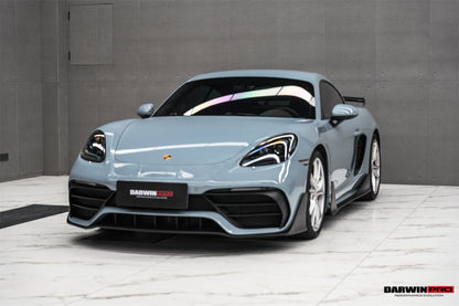 DarwinPRO 2016-2020 Porsche 718 Cayman & Boxster Stuttmate Part Carbon Fiber Front Bumper - DarwinPRO Aerodynamics