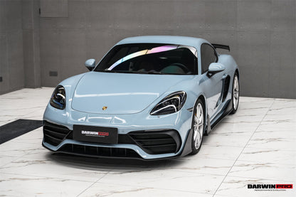 DarwinPRO 2016-2020 Porsche 718 Cayman & Boxster Stuttmate Part Carbon Fiber Front Bumper - DarwinPRO Aerodynamics