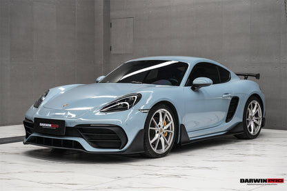 DarwinPRO 2016-2020 Porsche 718 Cayman & Boxster Stuttmate Part Carbon Fiber Front Bumper - DarwinPRO Aerodynamics