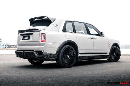 DarwinPRO 2018-2024 Rolls-Royce Cullinan BKSS Style Carbon Fiber Rear Lip Diffuser With Exhaust tips - DarwinPRO Aerodynamics