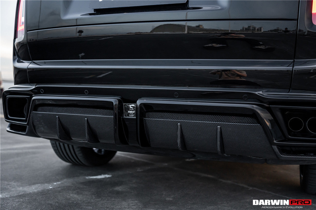 DarwinPRO 2018-2024 Rolls-Royce Cullinan BKSS Style Carbon Fiber Rear Lip Diffuser