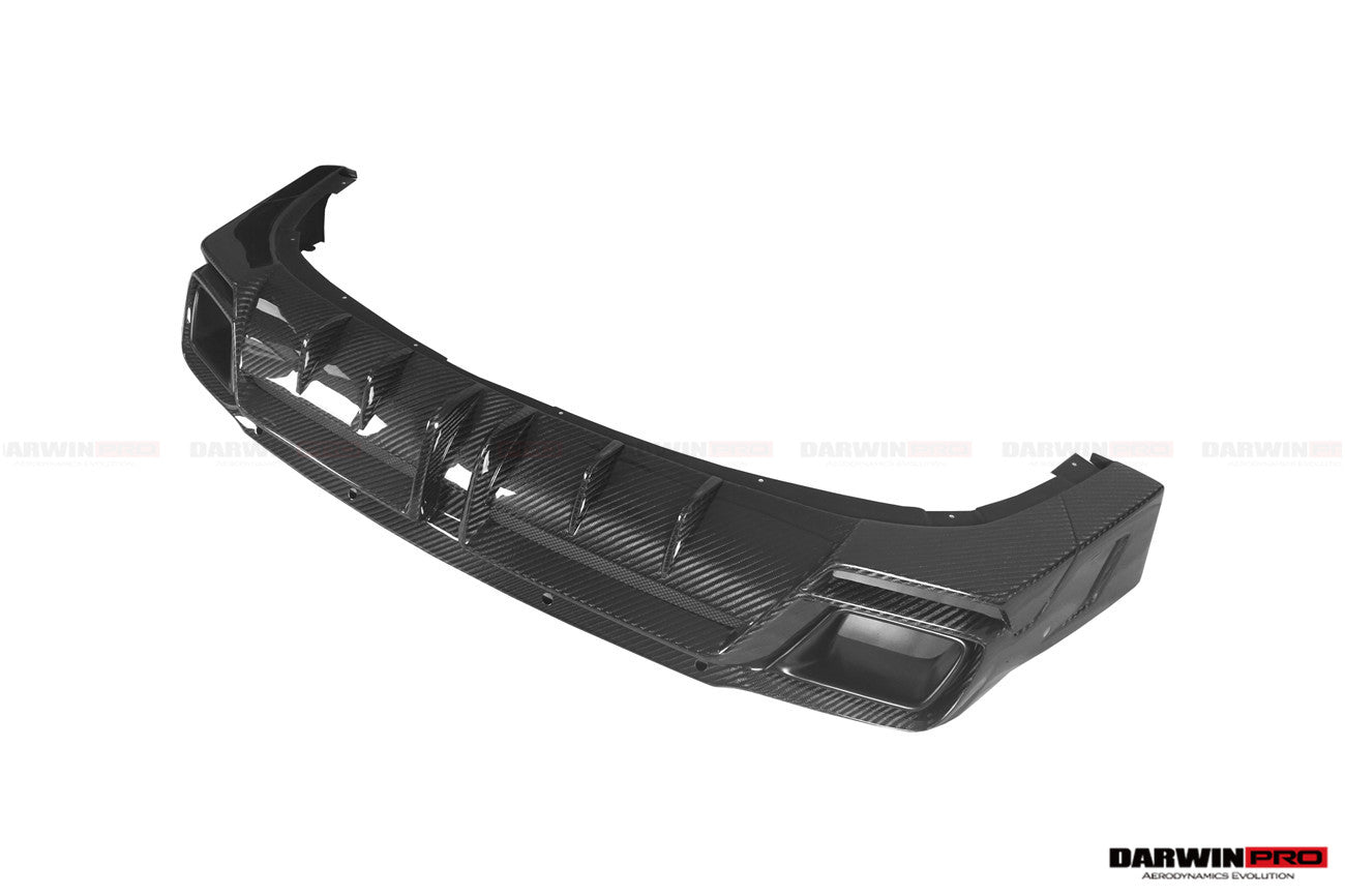 DarwinPRO 2018-2024 Rolls-Royce Cullinan BKSS Style Carbon Fiber Rear Lip Diffuser With Exhaust tips - DarwinPRO Aerodynamics