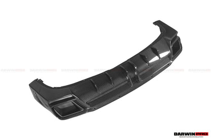 DarwinPRO 2018-2024 Rolls-Royce Cullinan BKSS Style Carbon Fiber Rear Lip Diffuser With Exhaust tips - DarwinPRO Aerodynamics