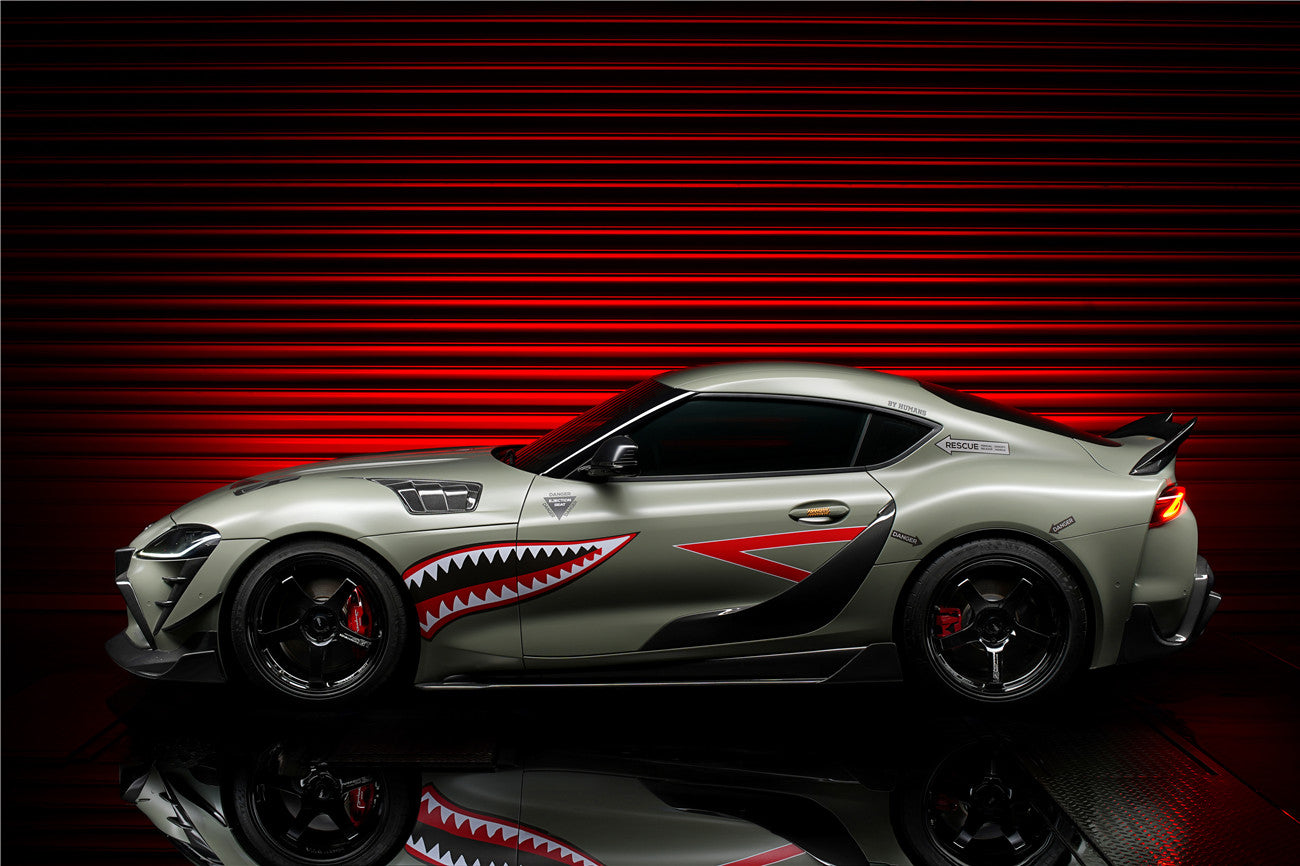 2019-UP Toyota GR Supra (J29 & DB) A90 A91 OEM Style Carbon Fiber Door Penal Garnish Trim Replacement