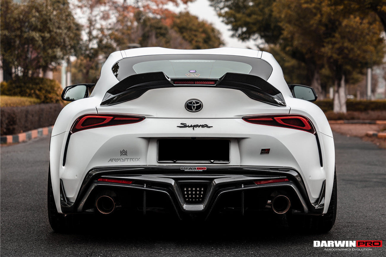 2019-UP Toyota GR Supra (J29 & DB) A90 A91 BKSS Style Carbon Fiber Trunk Spoiler with LED Light