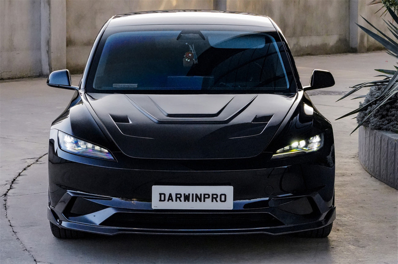 2024-2026 Tesla Model 3 Highland RWD AWD Carbon Fiber IMP Design Front Lip（DONT FIT PERFORMANCE） - DarwinPRO Aerodynamics