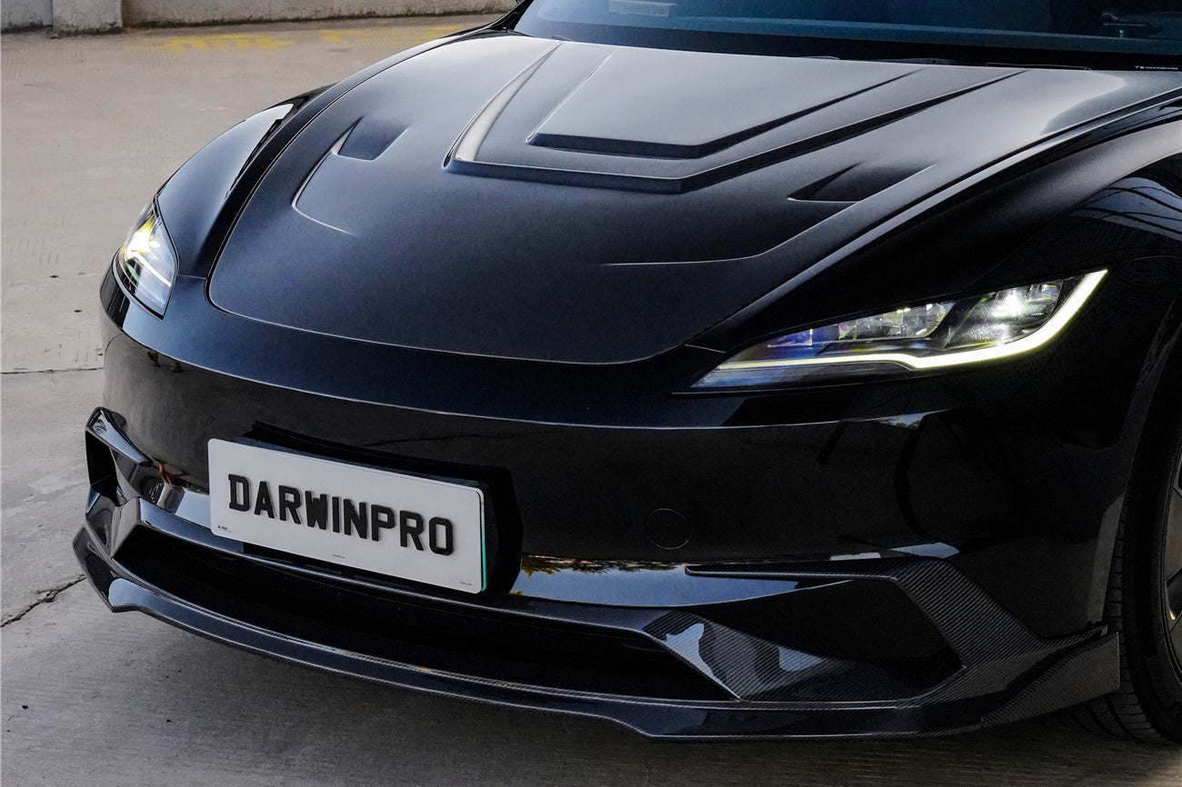 2024-2026 Tesla Model 3 Highland RWD AWD Carbon Fiber IMP Design Front Lip（DONT FIT PERFORMANCE） - DarwinPRO Aerodynamics