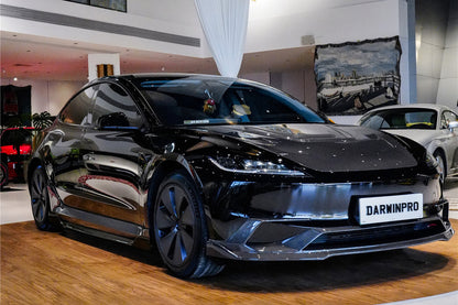 2024-2026 Tesla Model 3 Highland RWD AWD Carbon Fiber IMP Design Front Lip（DONT FIT PERFORMANCE） - DarwinPRO Aerodynamics