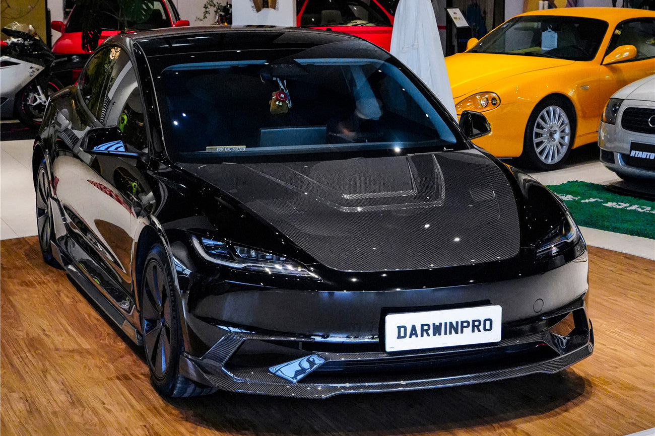 2024-2026 Tesla Model 3 Highland RWD AWD Carbon Fiber IMP Design Front Lip（DONT FIT PERFORMANCE） - DarwinPRO Aerodynamics