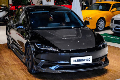 2024-2026 Tesla Model 3 Highland RWD AWD Carbon Fiber IMP Design Front Lip（DONT FIT PERFORMANCE） - DarwinPRO Aerodynamics