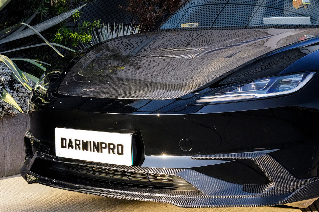 2024-2026 Tesla Model 3 Highland RWD AWD Carbon Fiber IMP Design Front Lip（DONT FIT PERFORMANCE） - DarwinPRO Aerodynamics