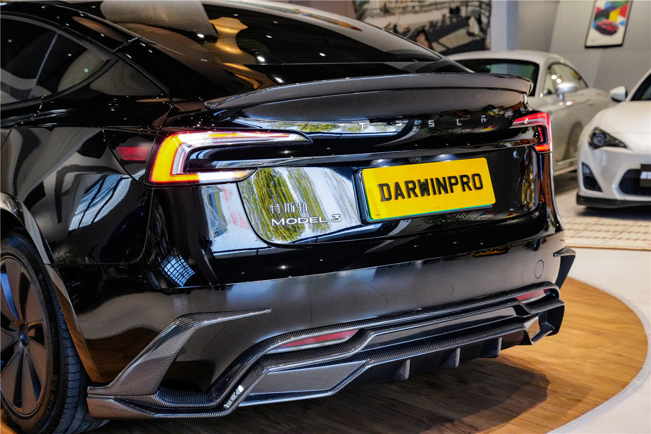 DarwinPRO 2024-2026 Tesla Model 3 Highland RWD AWD Performance Carbon Fiber IMP Design Trunk Spolier