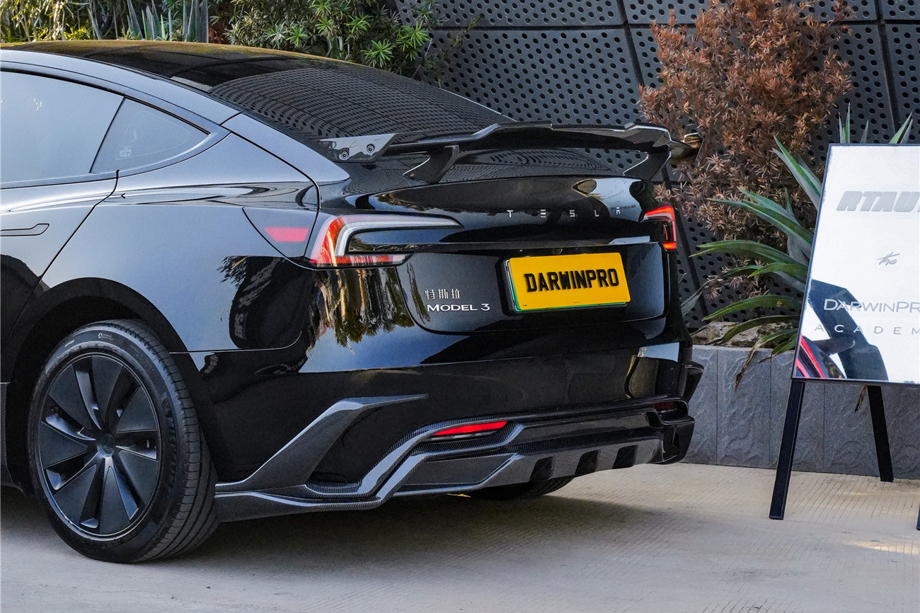 DarwinPRO 2024-2026 Tesla Model 3 Highland RWD AWD iMP Design Carbon Fiber IMP Design Wing - DarwinPRO Aerodynamics