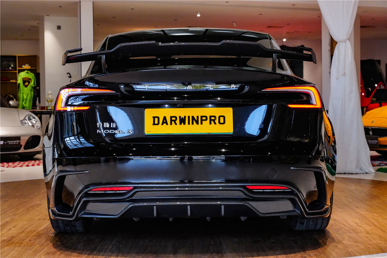 DarwinPRO 2024-2026 Tesla Model 3 Highland RWD AWD iMP Design Carbon Fiber IMP Design Wing - DarwinPRO Aerodynamics