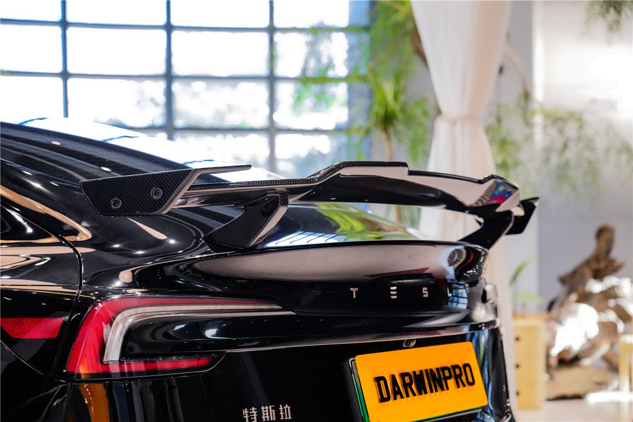 DarwinPRO 2024-2026 Tesla Model 3 Highland RWD AWD iMP Design Carbon Fiber IMP Design Wing - DarwinPRO Aerodynamics