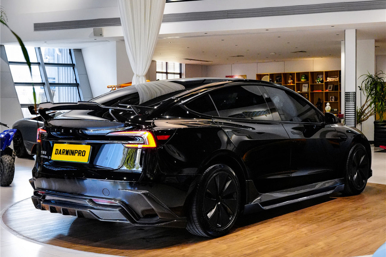 DarwinPRO 2024-2026 Tesla Model 3 Highland RWD AWD iMP Design Carbon Fiber IMP Design Wing - DarwinPRO Aerodynamics