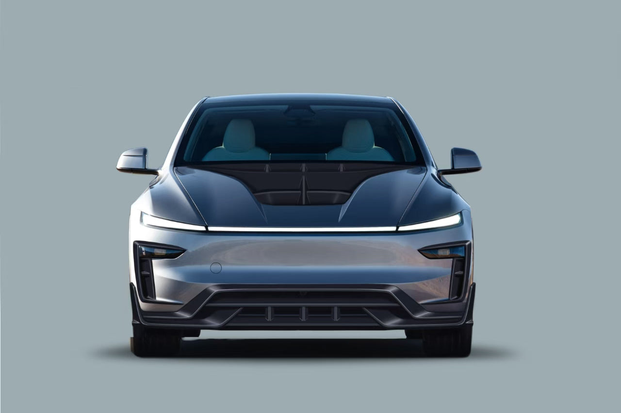 2025-UP Tesla Model Y Refresh OX Style Autoclave Carbon Fiber Daytime Running Light Cover