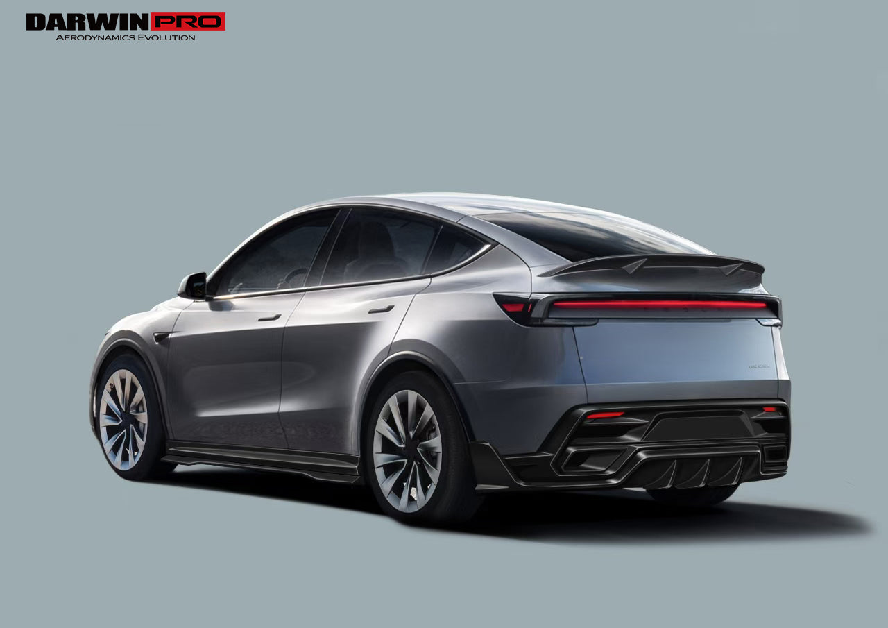 2025-UP Tesla Model Y Refresh OX Style Autoclave Carbon Fiber Rear Diffuser