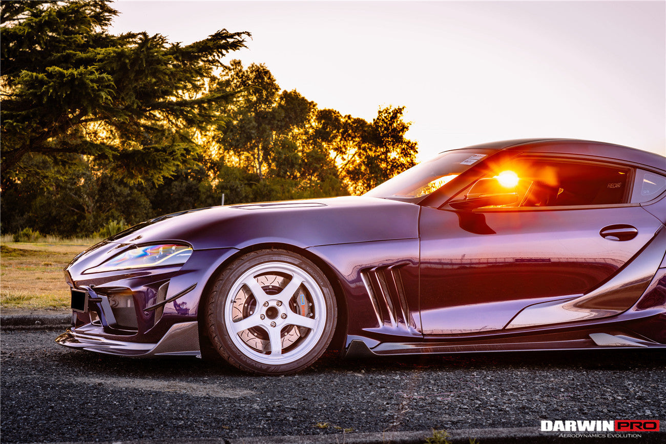 2019-UP Toyota GR Supra (J29 & DB) A90 A91 BKSSII Style Partial Carbon Fiber Front Bumper - DarwinPRO Aerodynamics