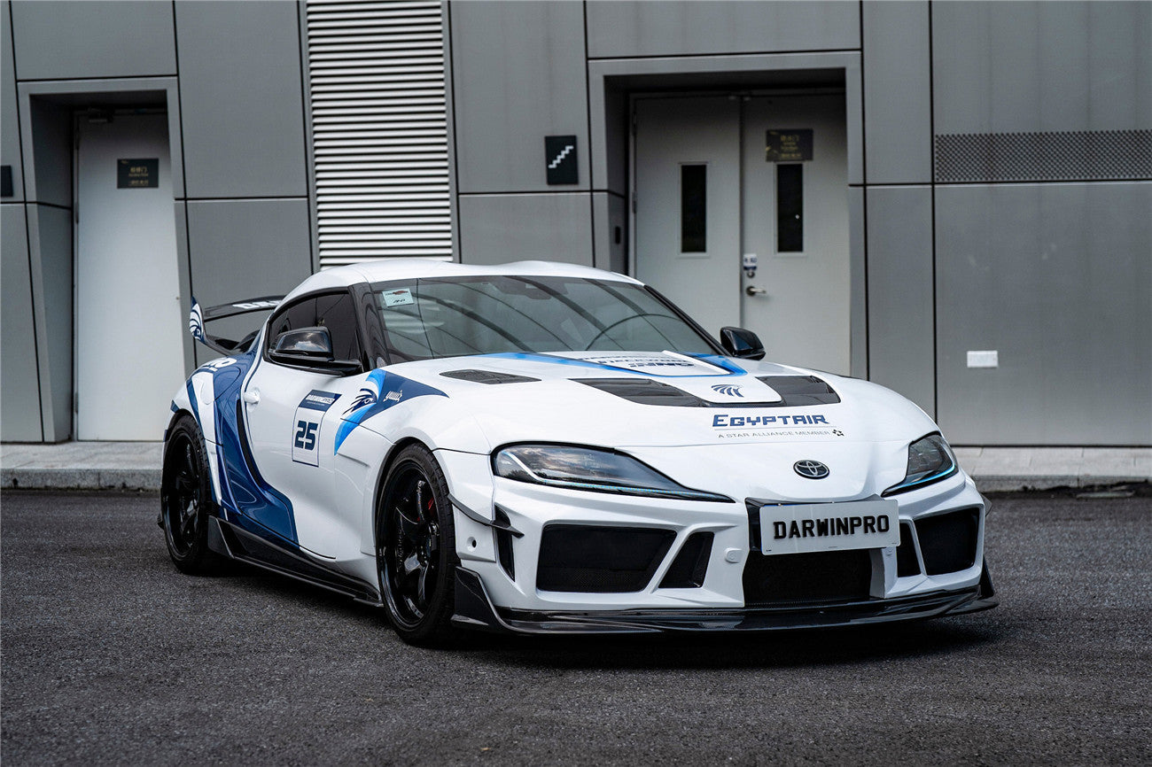 2019-UP Toyota GR Supra (J29 & DB) A90 A91 BKSSII Style Partial Carbon Fiber Front Bumper - DarwinPRO Aerodynamics
