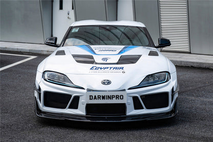 2019-UP Toyota GR Supra (J29 & DB) A90 A91 BKSSII Style Partial Carbon Fiber Front Bumper - DarwinPRO Aerodynamics