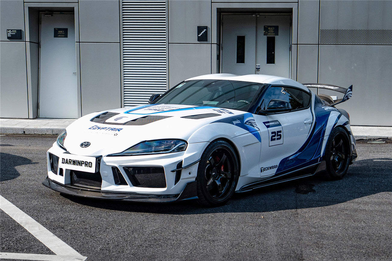 2019-UP Toyota GR Supra (J29 & DB) A90 A91 BKSSII Style Partial Carbon Fiber Front Bumper - DarwinPRO Aerodynamics
