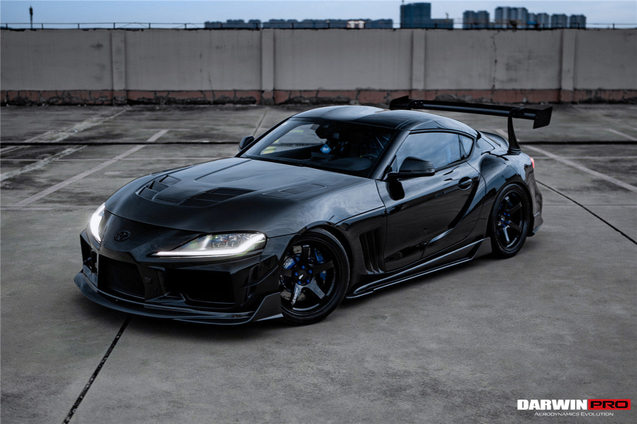 2019-UP Toyota GR Supra (J29 & DB) A90 A91 BKSSII Style Partial Carbon Fiber Front Bumper - DarwinPRO Aerodynamics