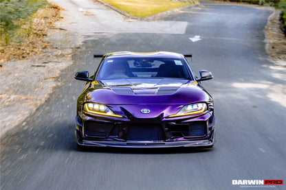 2019-UP Toyota GR Supra (J29 & DB) A90 A91 BKSSII Style Partial Carbon Fiber Front Bumper - DarwinPRO Aerodynamics