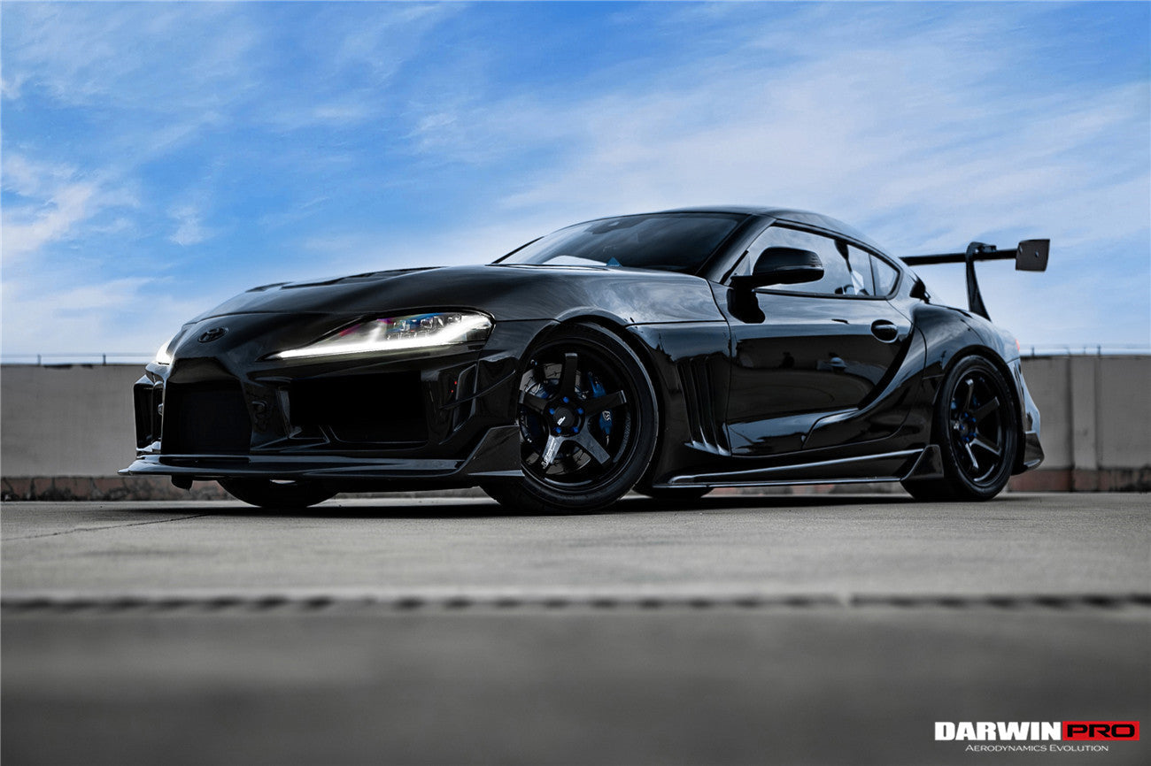 2019-UP Toyota GR Supra (J29 & DB) A90 A91 BKSSII Style Partial Carbon Fiber Front Bumper - DarwinPRO Aerodynamics