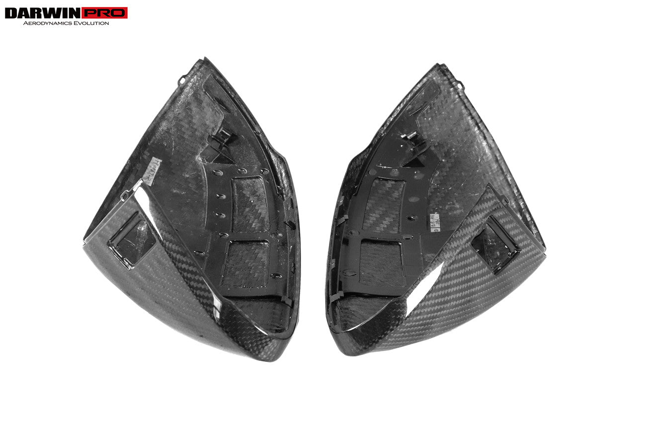 2018-2025 Lamborghini URUS Convert 2023 Performante Dry Carbon Fiber Mirror Housing with BSA holes Replacement - DarwinPRO Aerodynamics