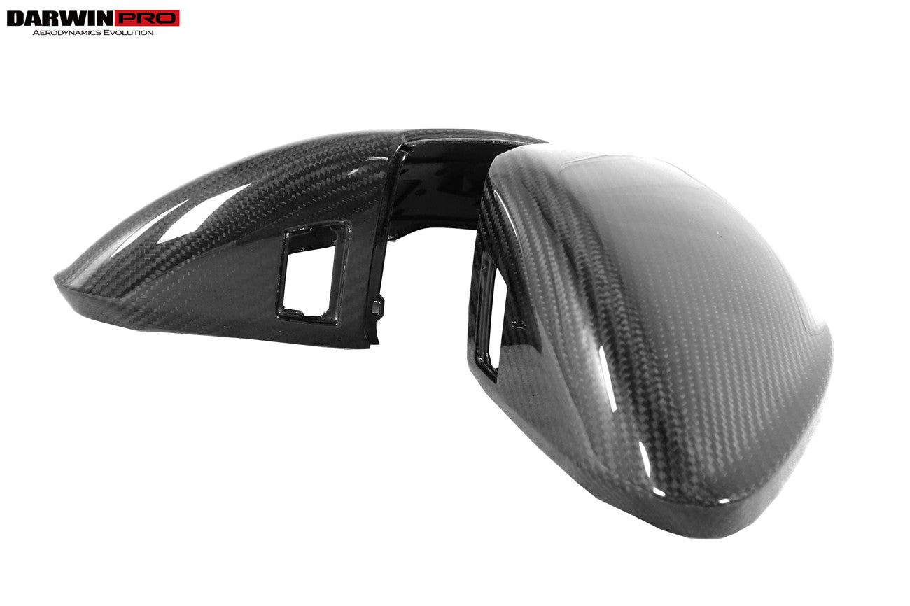 2018-2025 Lamborghini URUS Convert 2023 Performante Dry Carbon Fiber Mirror Housing with BSA holes Replacement - DarwinPRO Aerodynamics