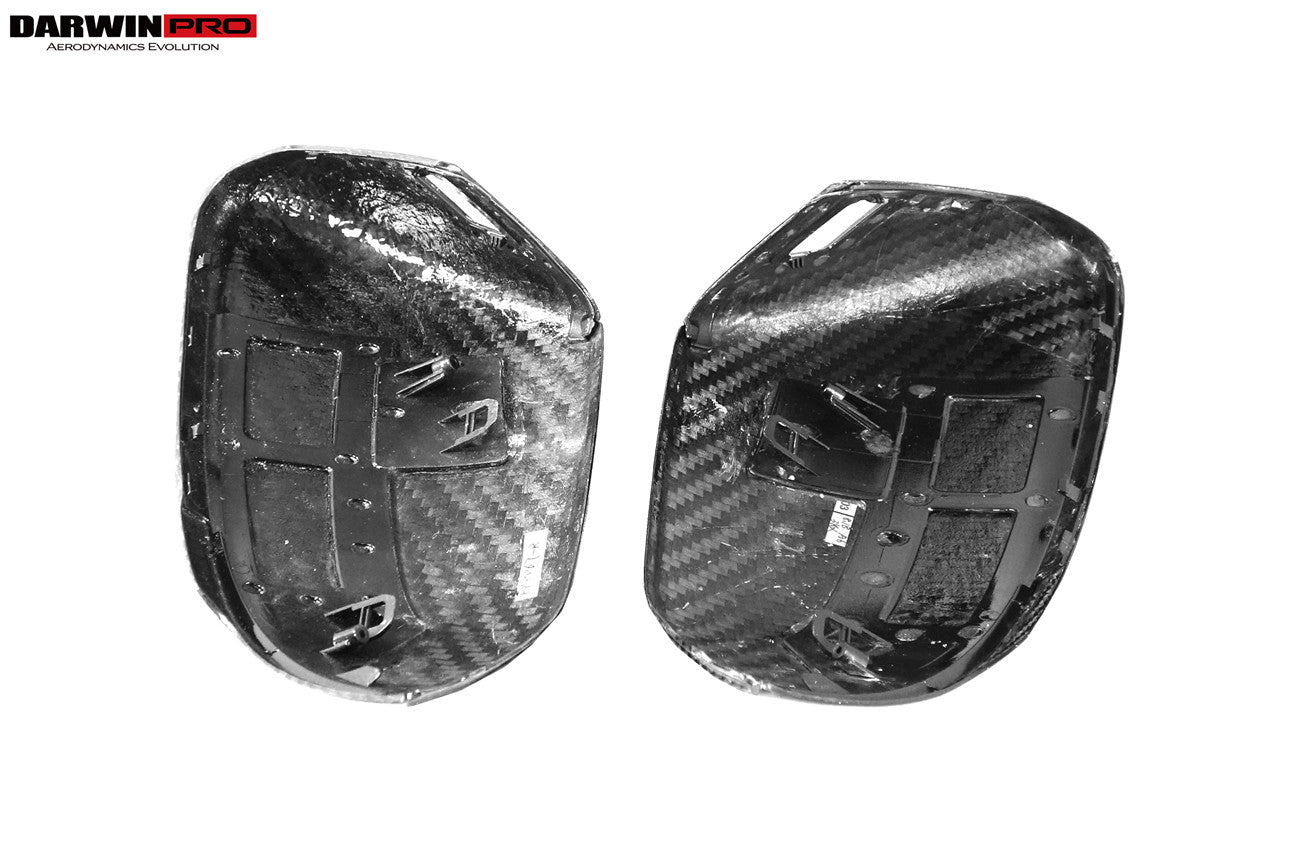 2018-2025 Lamborghini URUS Convert 2023 Performante Dry Carbon Fiber Mirror Housing with BSA holes Replacement - DarwinPRO Aerodynamics