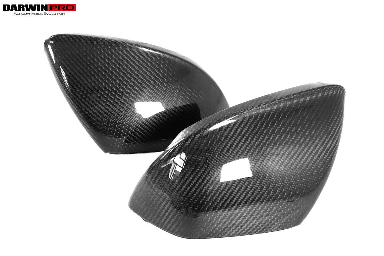 2018-2025 Lamborghini URUS Convert 2023 Performante Dry Carbon Fiber Mirror Housing with BSA holes Replacement - DarwinPRO Aerodynamics
