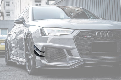 DarwinPRO 2017-2019 Audi RS4 B9 BKSS Style Front Canards - DarwinPRO Aerodynamics