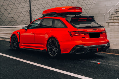 DarwinPRO 2019-UP Audi RS6 Avant C8 & RS7 Quattro BKSS Style Rear Diffuser - DarwinPRO Aerodynamics