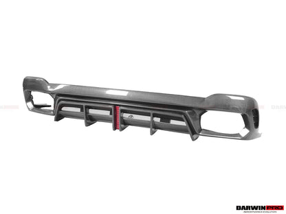 DarwinPRO 2019-UP Audi RS6 Avant C8 & RS7 Quattro BKSS Style Rear Diffuser - DarwinPRO Aerodynamics