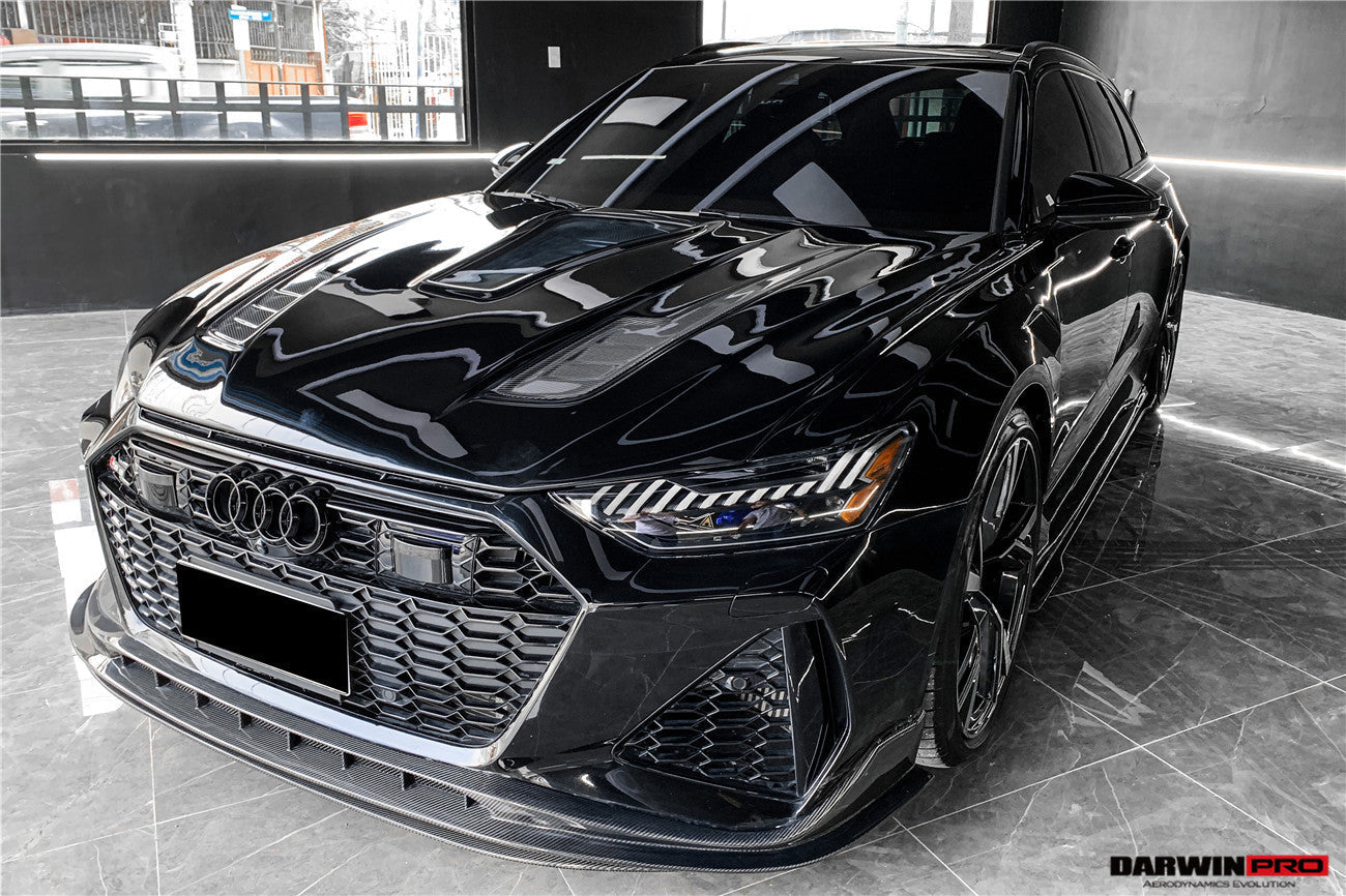 DarwinPRO 2019-UP Audi RS6 Avant C8 & RS7 Quattro BKSS Style Front Lip - DarwinPRO Aerodynamics