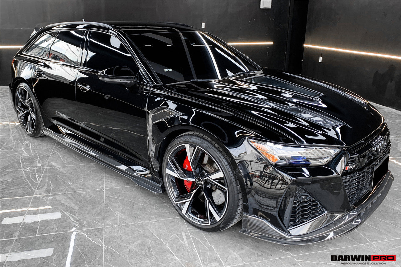 DarwinPRO 2019-UP Audi RS6 Avant C8 & RS7 Quattro BKSS Style Front Lip - DarwinPRO Aerodynamics