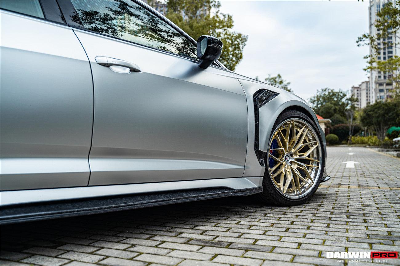 DarwinPRO 2019-UP Audi RS6 Avant C8 & RS7 Quattro IMP Performance Side Skirts Under Board - DarwinPRO Aerodynamics